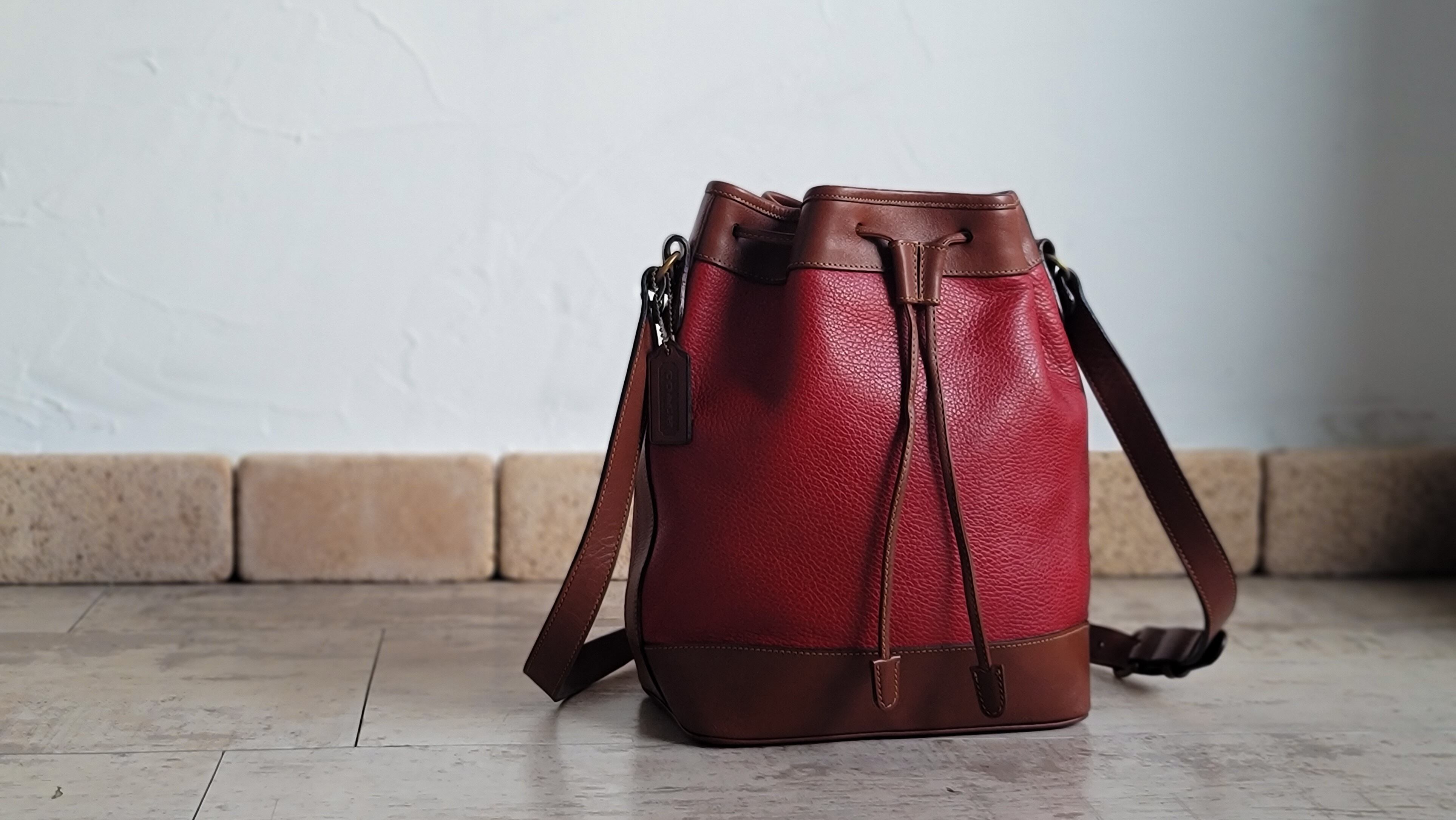 オールドコーチ ショルダーバッグ 巾着 バケツ型 9952 希少カラー  