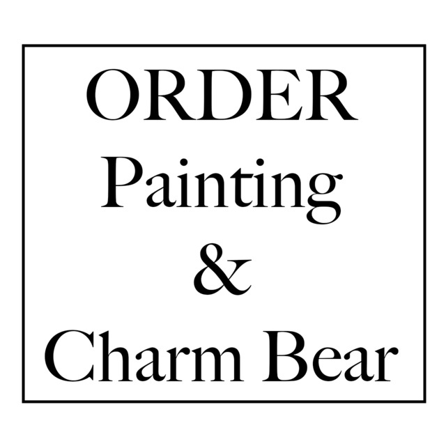 Yさま専用オーダー作品　Painting＆Charm Bear