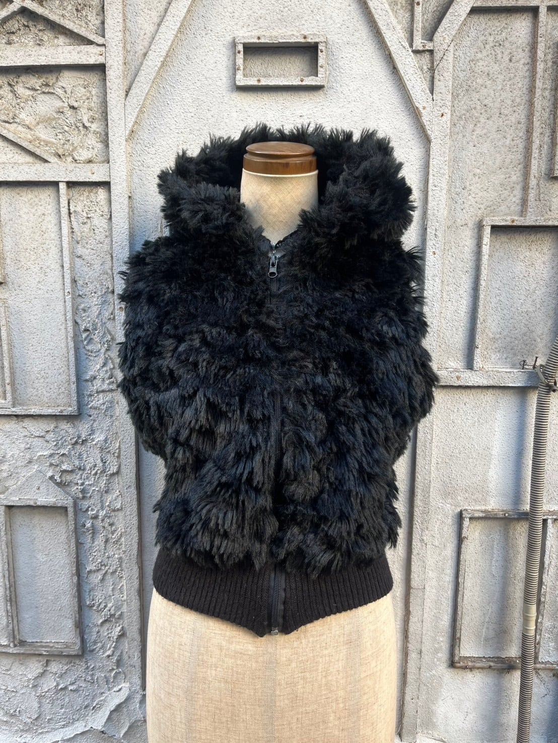 “MEZZO” boa vest / made in ITALY