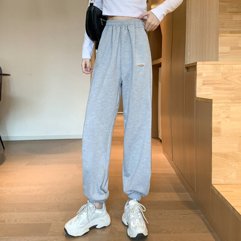 ルーズハイウェストウェストパンツ スプリングスタイルカジュアル 春物 試着室12457903946