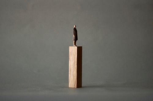 (059)wood figure-mini台付_030