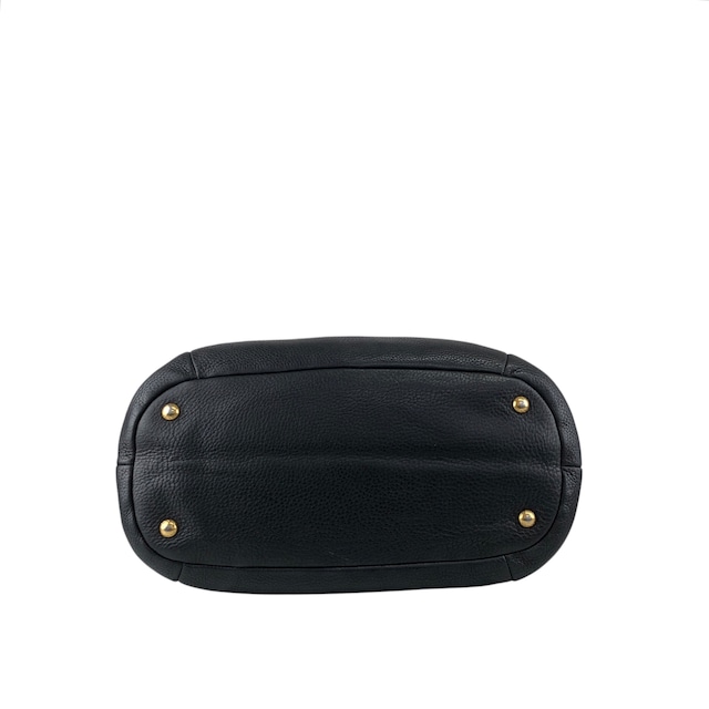 PRADA プラダ トートバッグ ブラック ロゴ レザー vintage ヴィンテージ オールド f7udbt