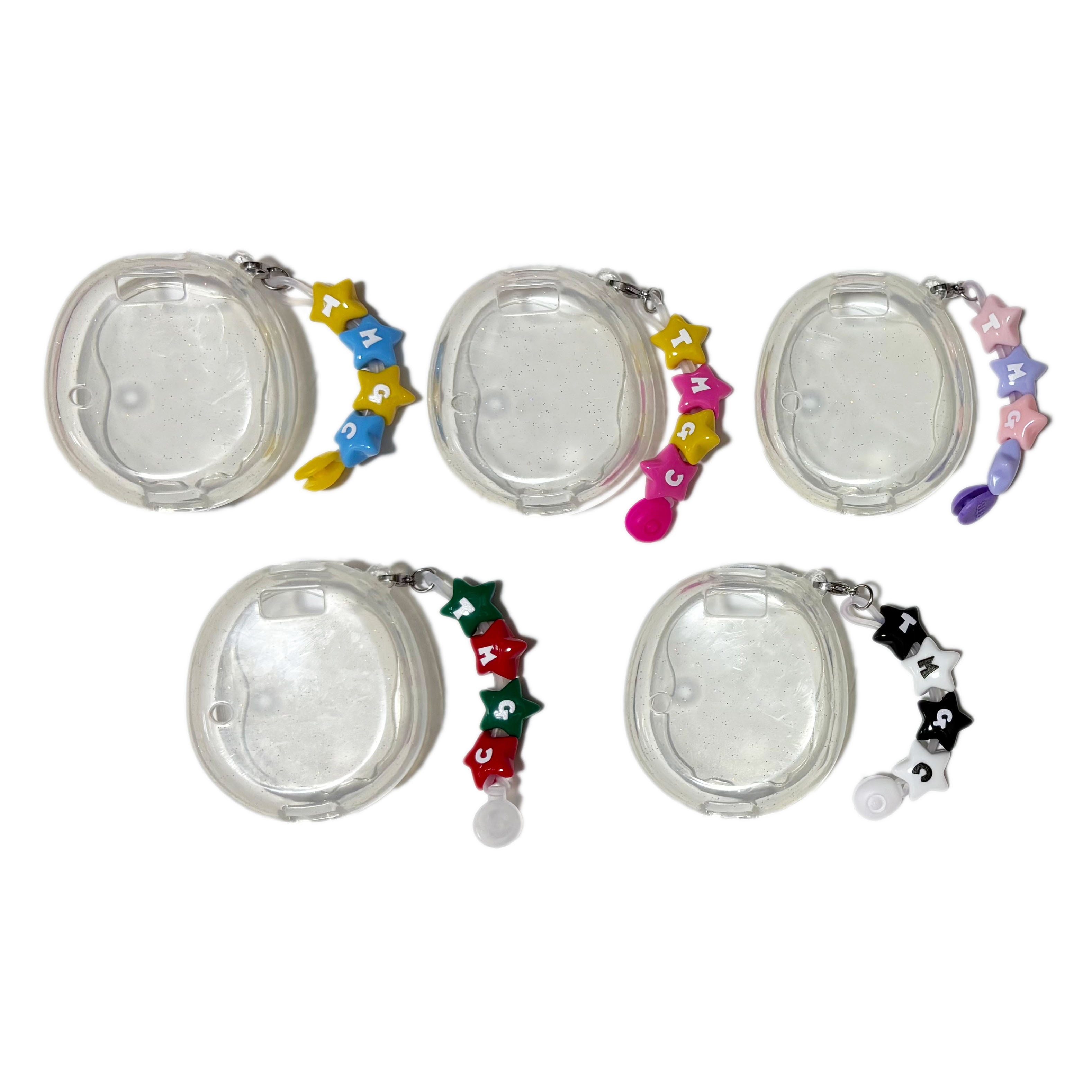 たまごっちユニのラメ入りの透明なカバー | キラメキおもちゃ