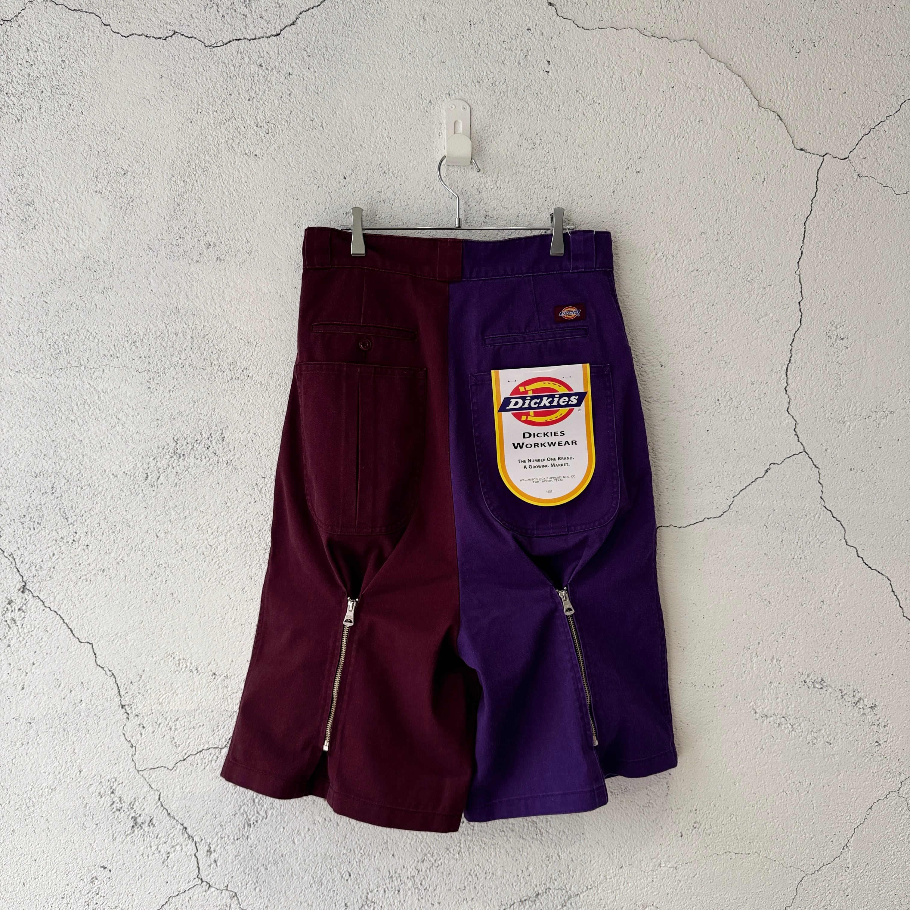 KIDILL / DICKIES BONDAGE SHORT PANTS / MAROON × MID PURPLE | ふぁいん