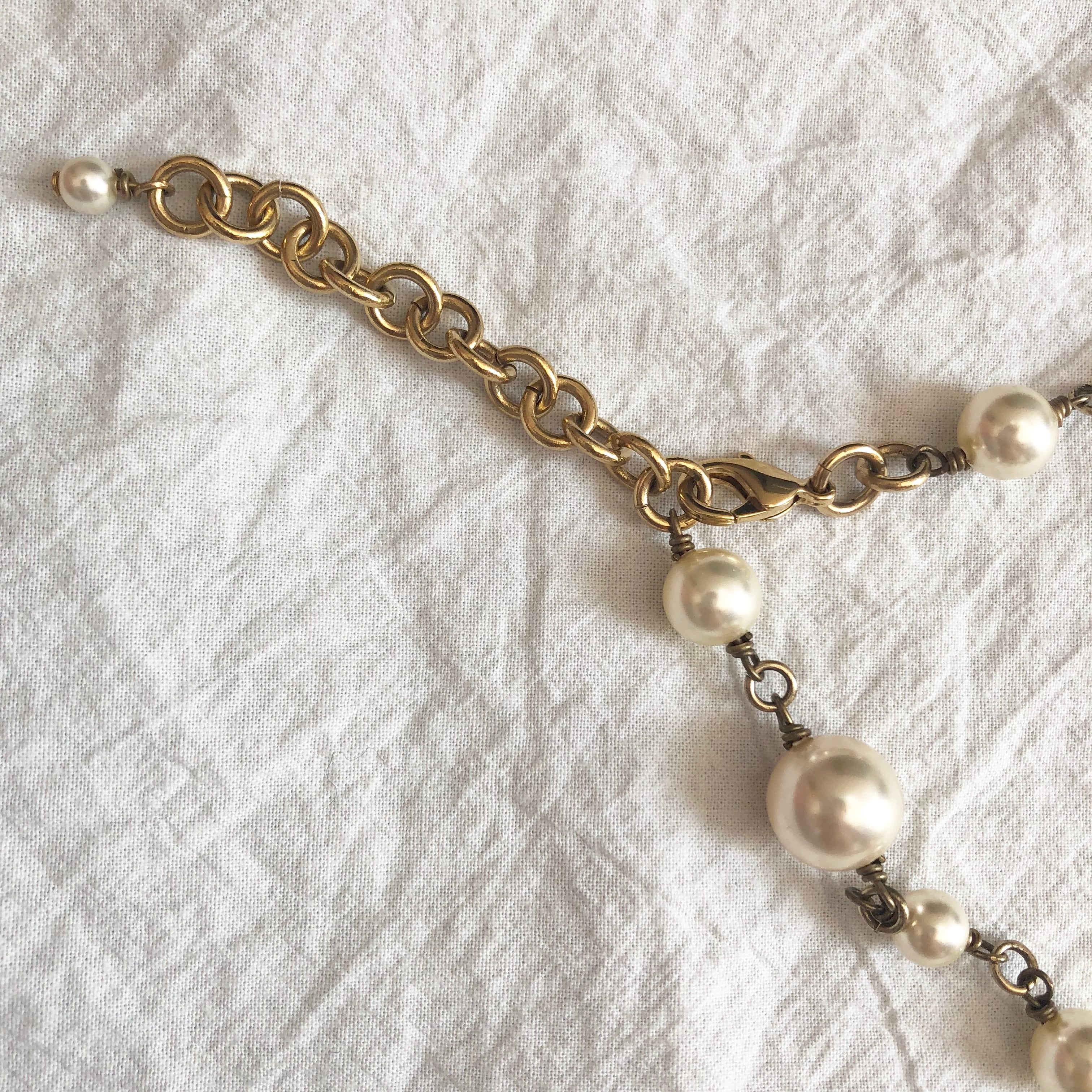 CHANEL シャネルボタンパールロングネックレス | ブランド販売 CHANEL シャネルボタンパールロングネックレス | ブランド販売