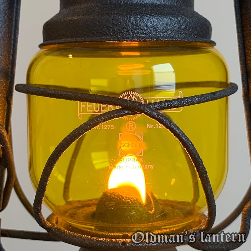ホヤ FEUERHAND 276 275 イエロー 塗装 グローブ | Oldman's lantern