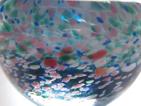 手元供養ガラス骨壷（骨壺）[思い出の海]｜No.0020 | ぎやまん倶楽部