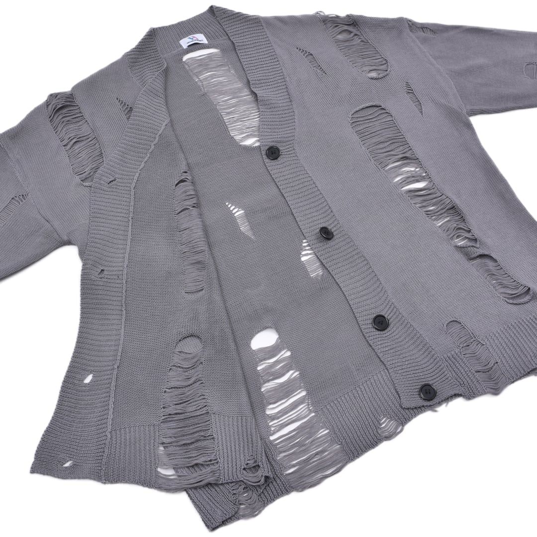 first aid to the injured グランジニットカーディガン FIRST AID TO THE INJURED THEODOR DRAPE CARDIGAN / SINGLE