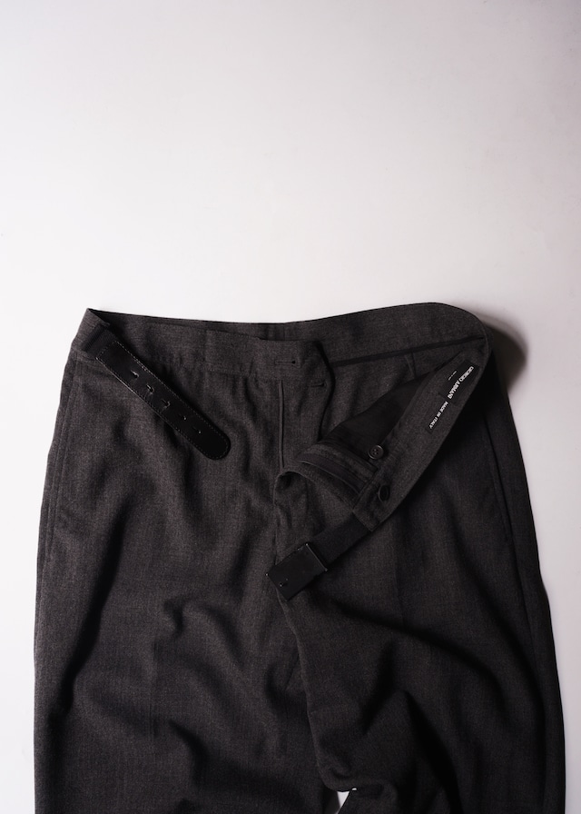 GIROGIO ARMANI 03AW belted wool slacks