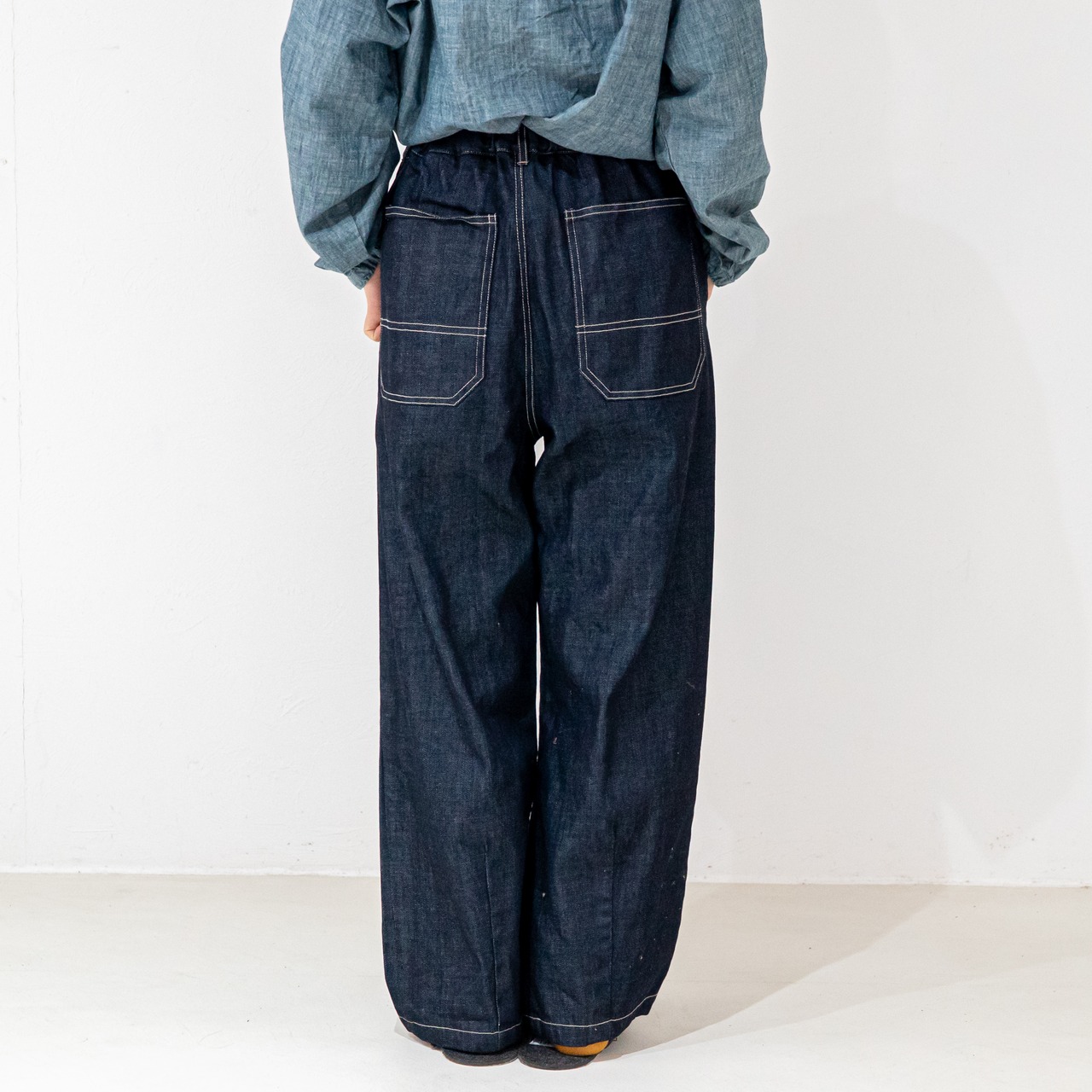 MADE IN JAPAN DENIM EASY PANT"INDIGO"/VENT BLANK/デニム/デニムパンツ/インディゴ/セットアップ　可