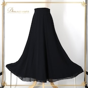 社交ダンス 衣装 スカート ブラック系 チャコット Chacott レッスン 練習 レッスンウェア 練習着 透け感 フリル 黒 無地 チュール かわいい 華やか おしゃれ 上品 大人っぽい 軽やか ふんわり 日本製 軽量 エレガント ダンス用 スポーツウェア フレアスカート 可愛い