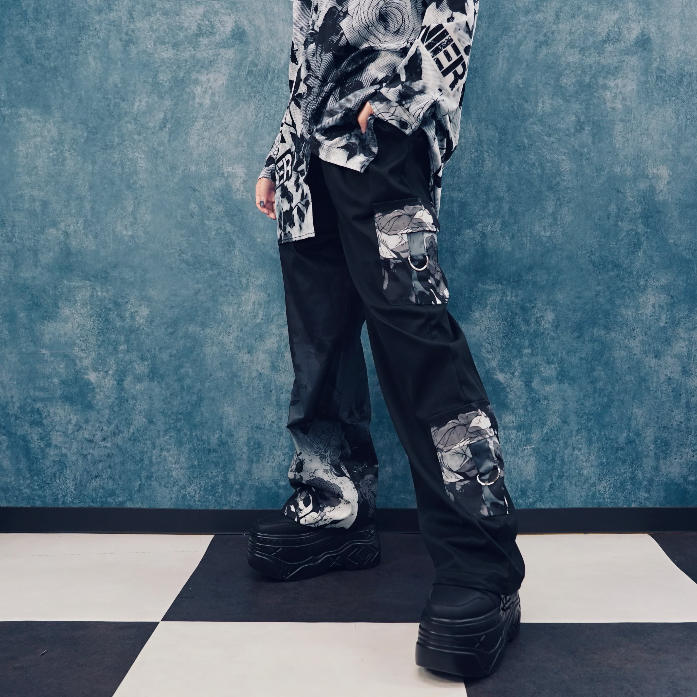 6POCKET DRAWSTRING HEM CARGO PANTS【SHADOW ROSE】 | NIER CLOTHING