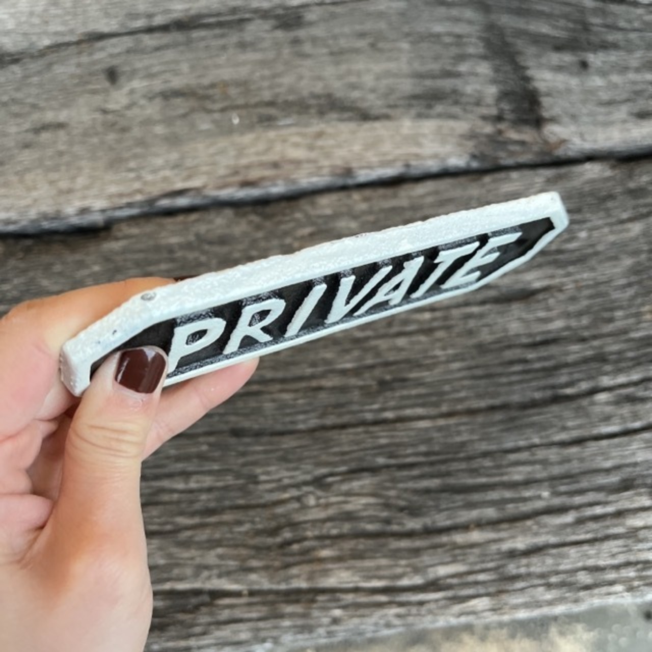 ブラックサインプレート PRIVATE