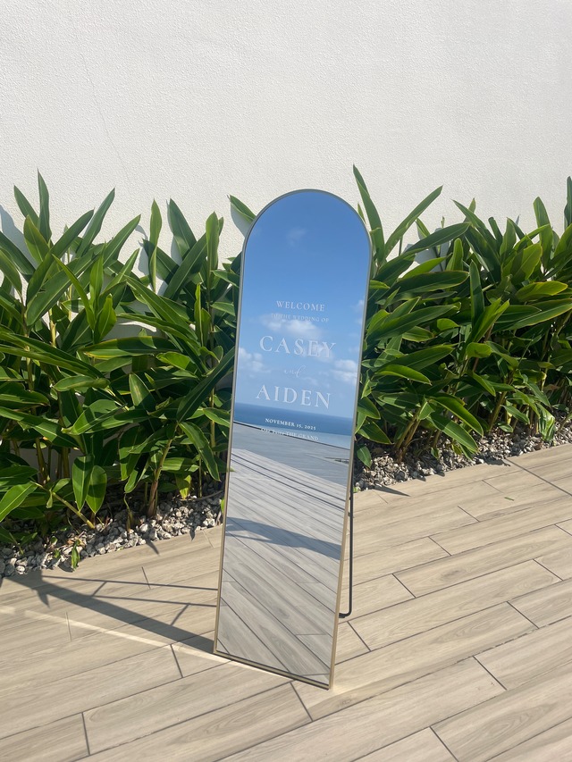 【購入品】名入れウェルカムミラー