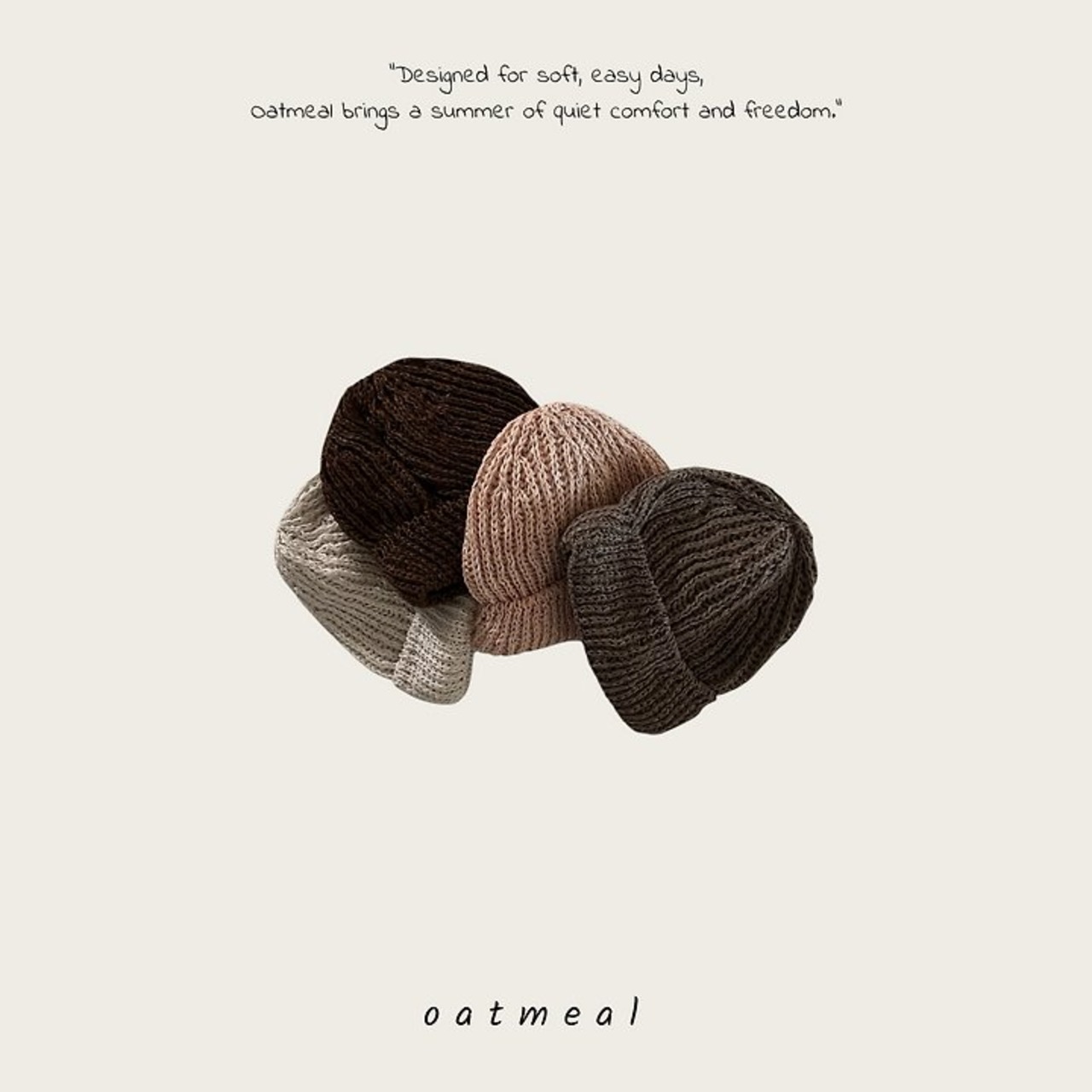 [oatmeal] Linen beanie / [오트밀] 린넨비니