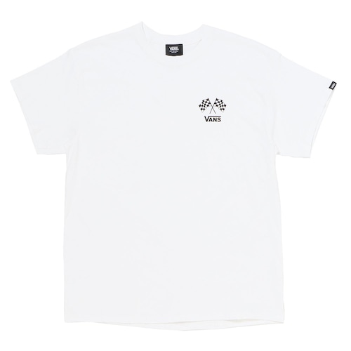VANS (バンズ) M Checker FLG TEE Tシャツ ホワイト 122H1010900