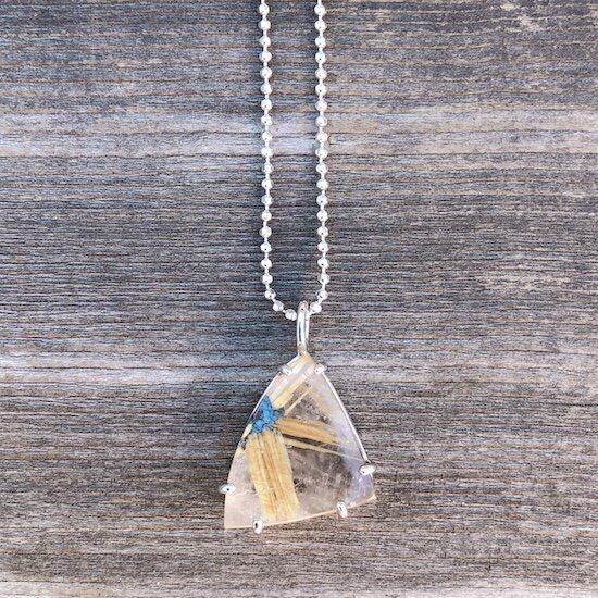■Star Rutiled Quartz Necklace (D) silver925