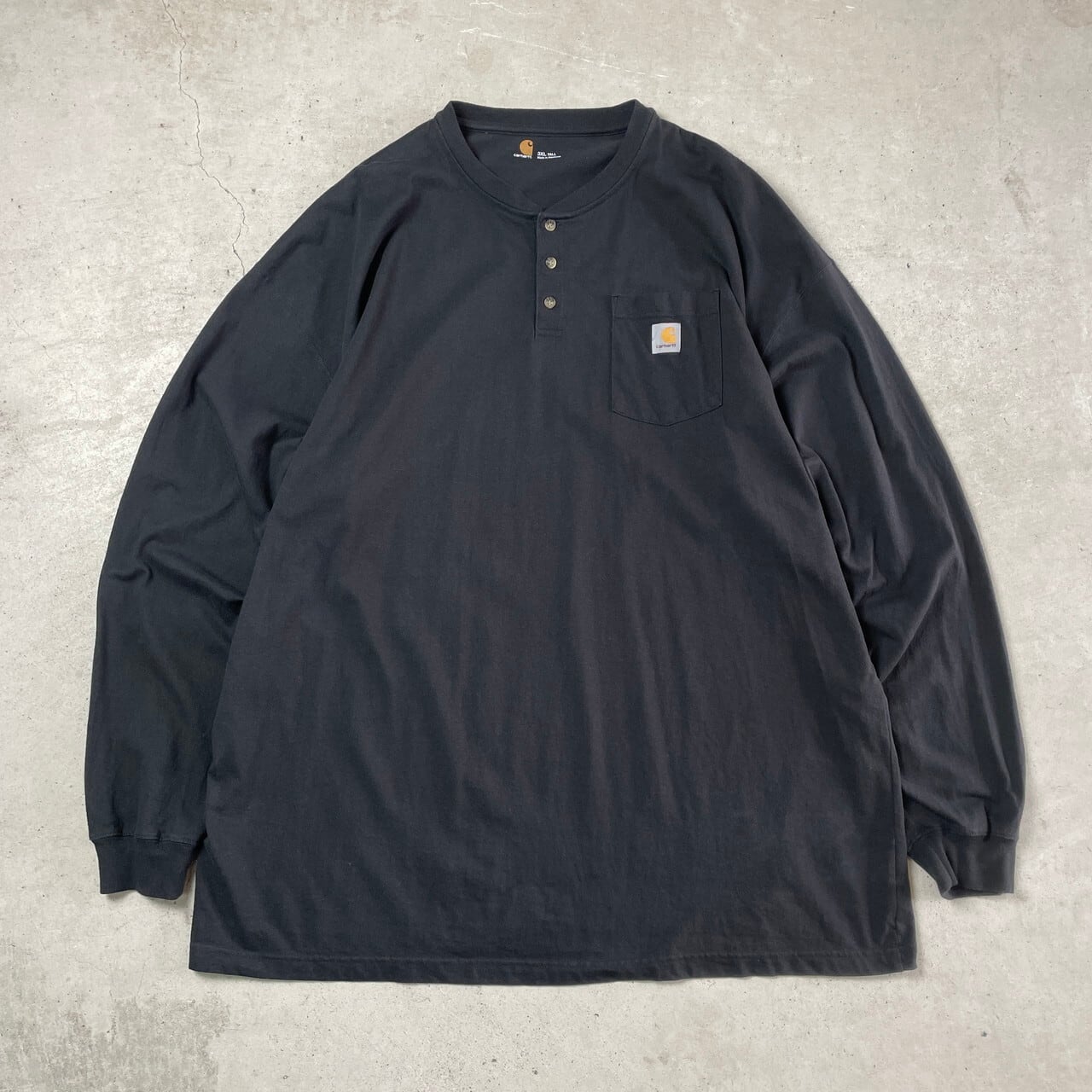 CARHARTT カーハート　ロンT ヘンリーネック　ビッグサイズ