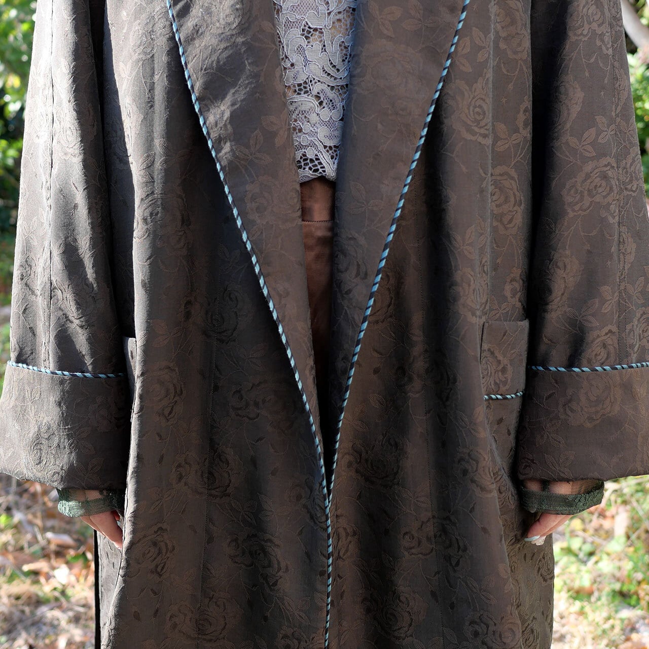 美品 KIIRO フラワージャガードガウンコート 着物 羽織 美品 KIIRO フラワージャガードガウンコート 着物 羽織