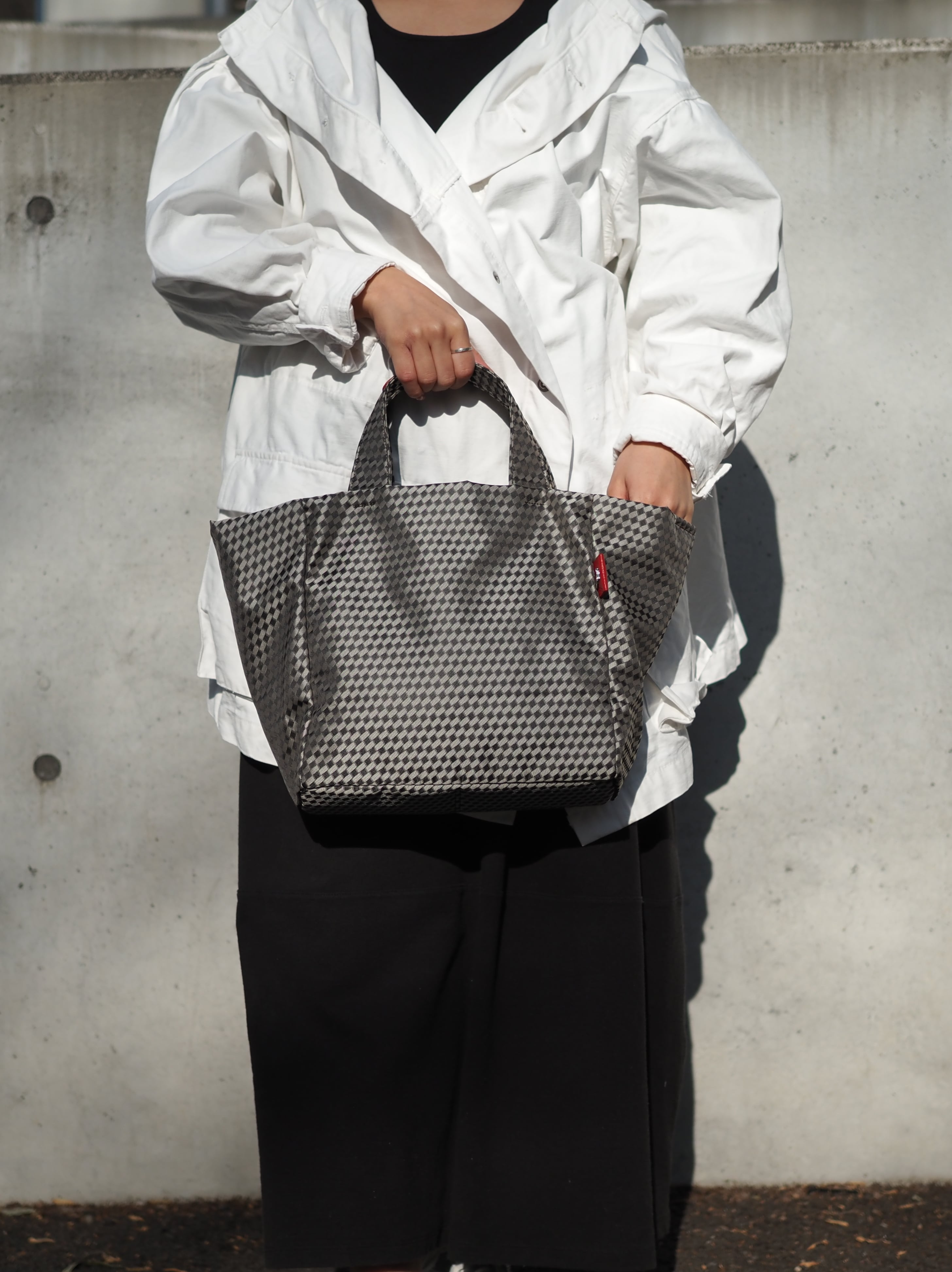 2フェイスハンドバッグIML-1407V(073007)チャコールグレー