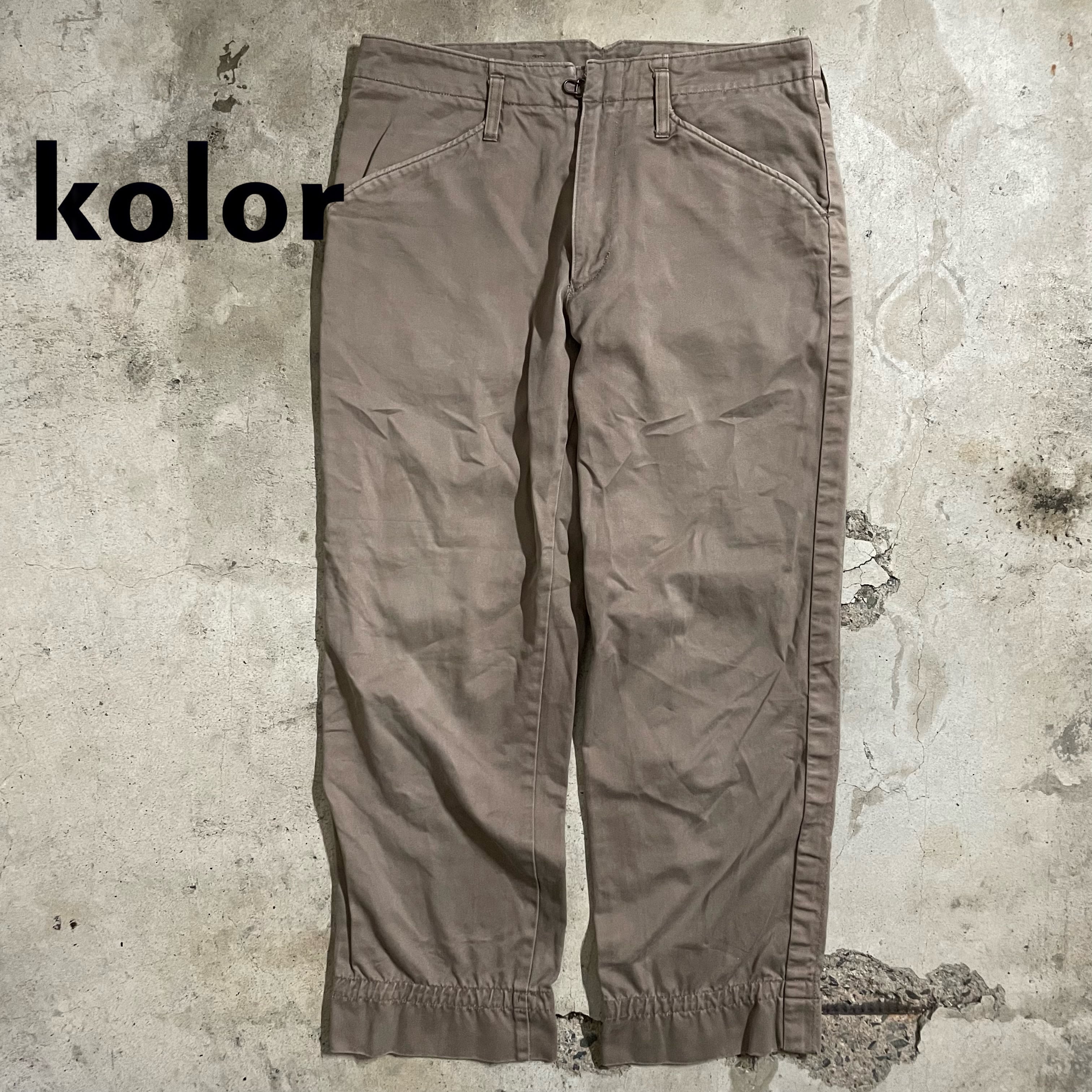 Kolor】archive design straight pants/カラー アーカイブ デザイン