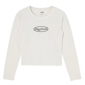 【X-girl】EMBLEM OVAL LOGO L/S BABY TEE【エックスガール】