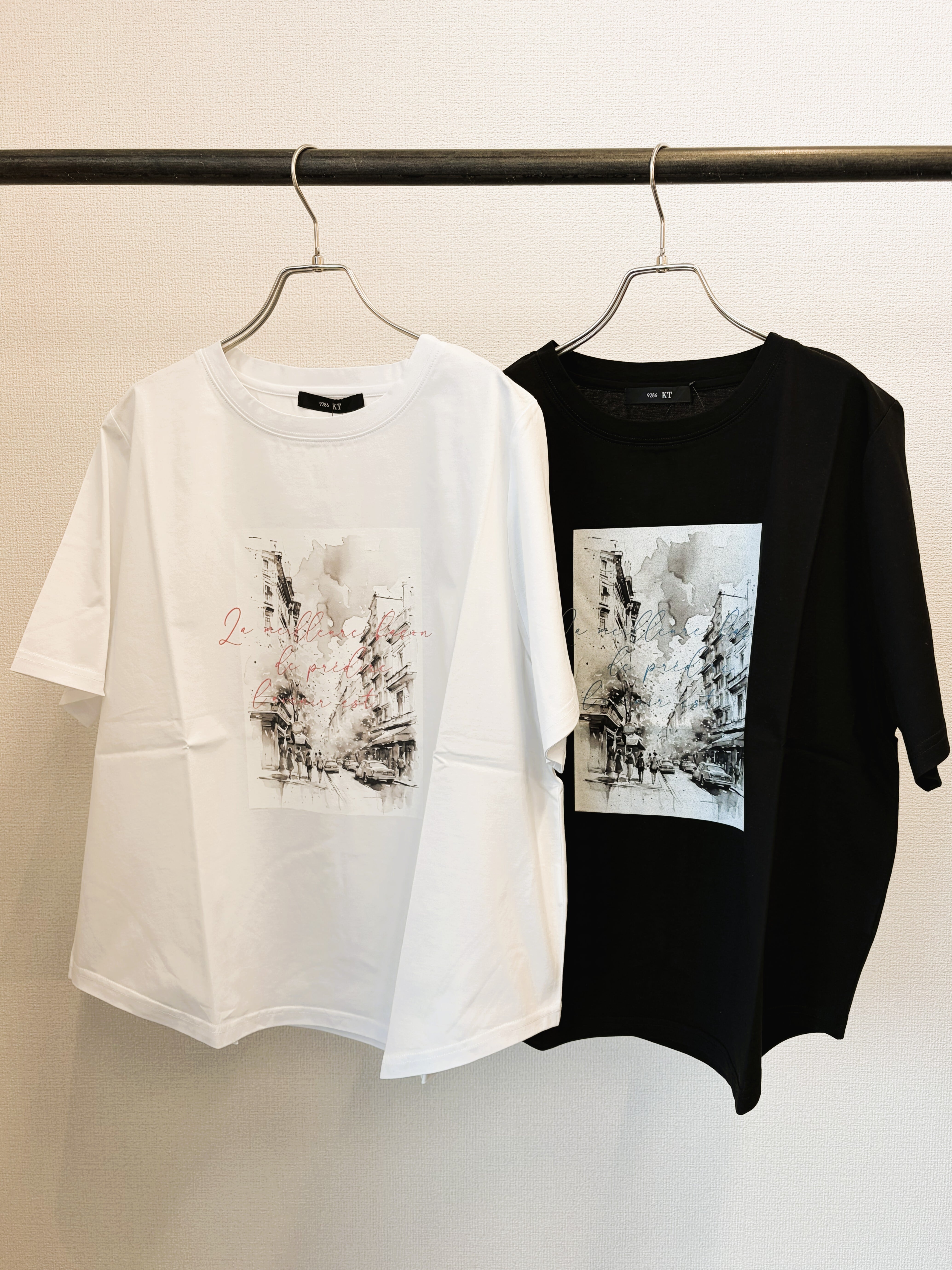 9286KT】シルケット天竺風景画Tシャツ（9107-63040） | 9286 Fashion Lab