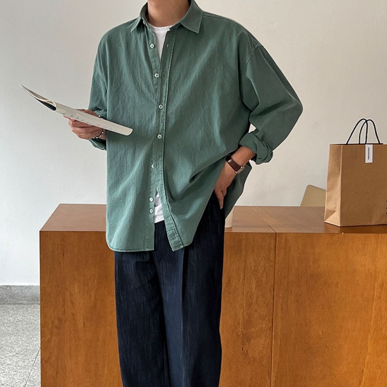 シンプルヴィンテージライクシャツ　MT0080417