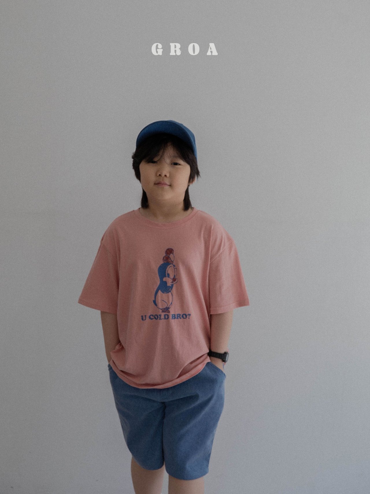 [GROA] Penguin Tee / [그로아] 펭귄티