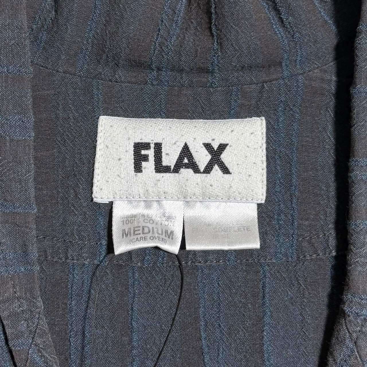 FLAX stripe woven tailored jacket