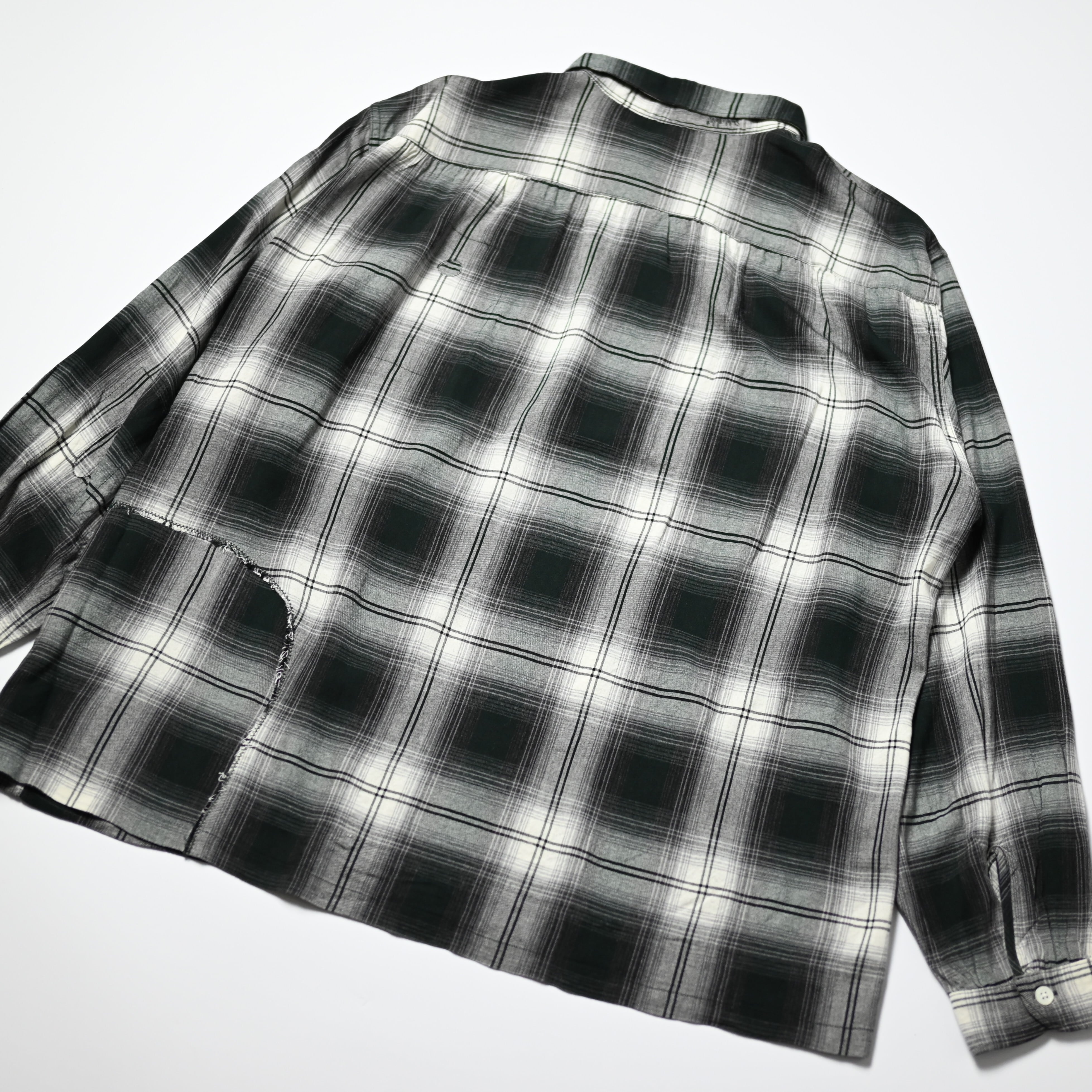 BOWWOW / REMADE RAYON PLAID SHIRT AGED | GANKO