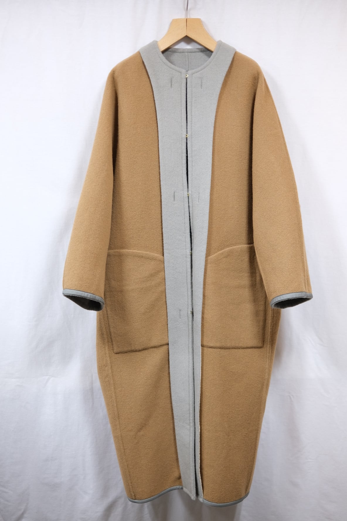 JUN MIKAMI “ reversible coat “ sage | Lapel online store