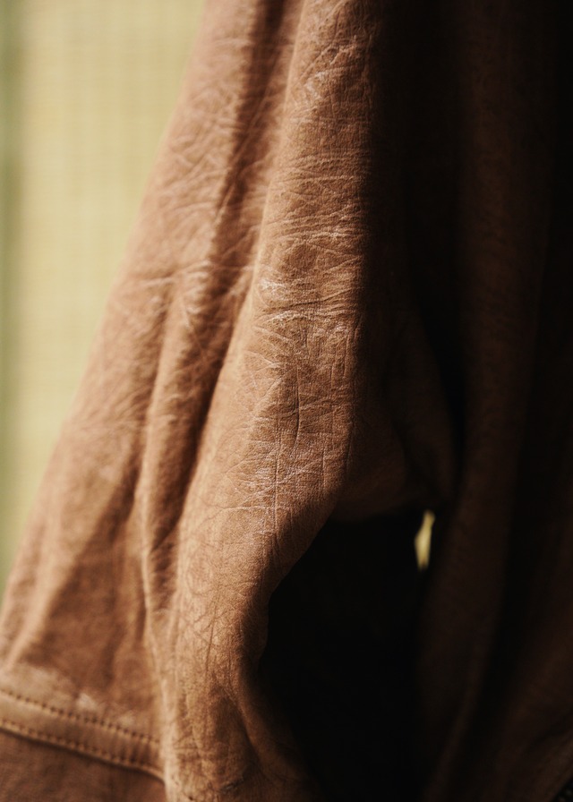 70’s-80’s RUFFO mulch zip stand collar leather jacket