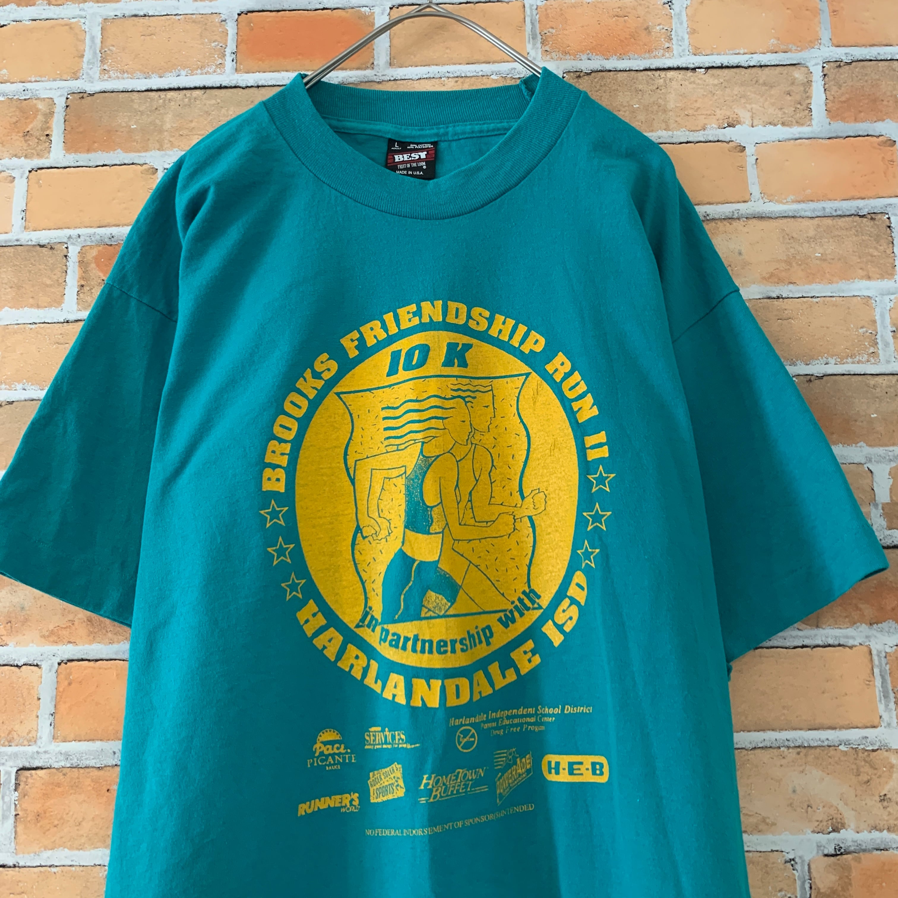 FRUIT OF THE LOOM】90s マラソン大会 Tシャツ USA製 スポンサー ...