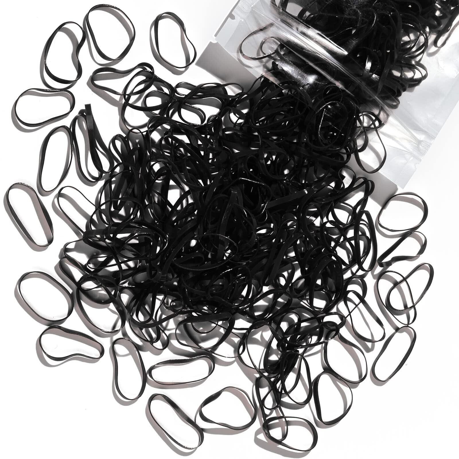 在庫処分】ヘアゴム 子供 髪ゴム 黒 KEYAN 300本 子供用ヘアゴム