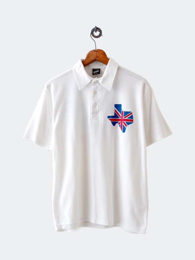 90s print polo shirt