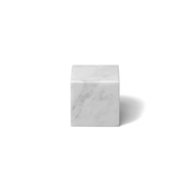 MARBLE DISPLAY CUBE - Bianco Carrara × Small