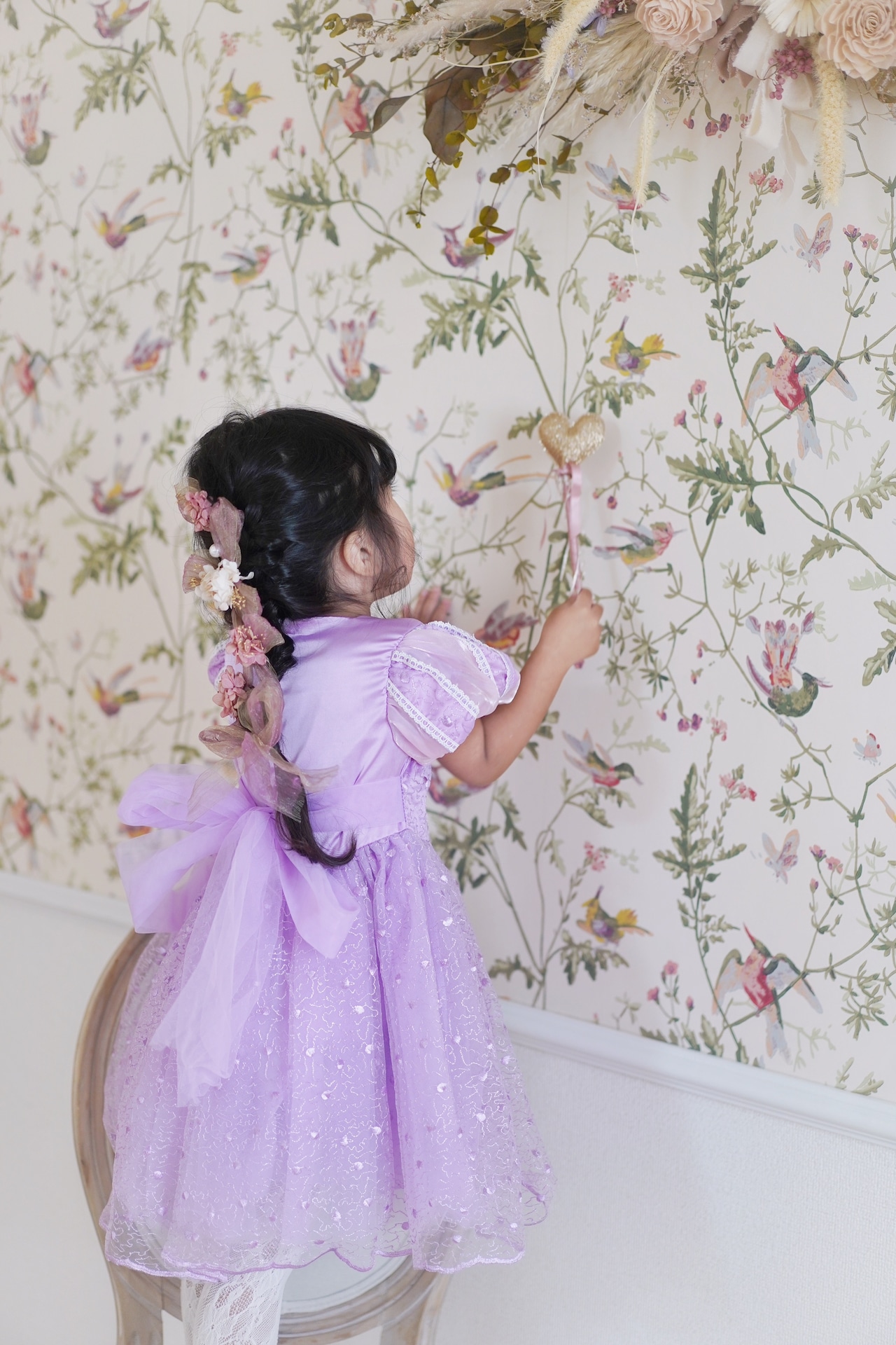 クーポンで3,580円→2,130円【即納】90/140size訳あり品 ラプンツェル風豪華プリンセスチュールドレス［ラプンツェル プリンセスドレス ドレス］