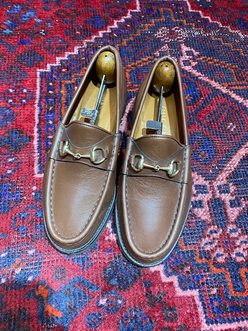 .GUCCI LEATHER HORSE BIT LOAFER MADE IN ITALY/グッチレザーホースビットローファー 2000000050454