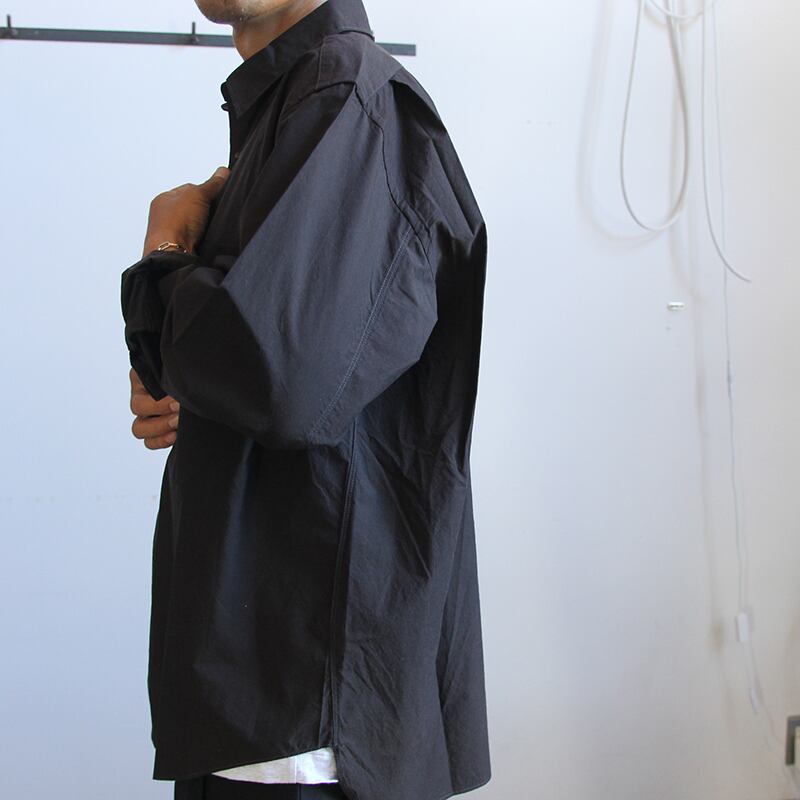 ENDS and MEANS/エンズアンドミーンズ Aldous Shirts (Dark Chocolate