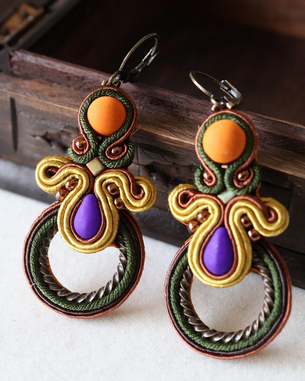 ソウタシエ・ピアス/イヤリング | soutache d'UDOU ソウタシエアクセサリー