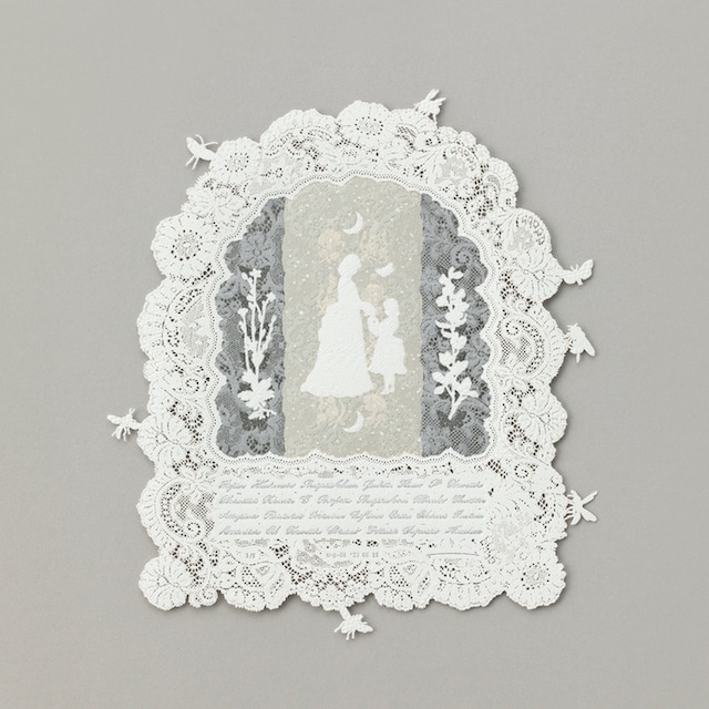 しろこまタオ SHIROKOMA Tao "w-p-04 ‘23 05 09"/woodcut papercutting embossing（sheet）