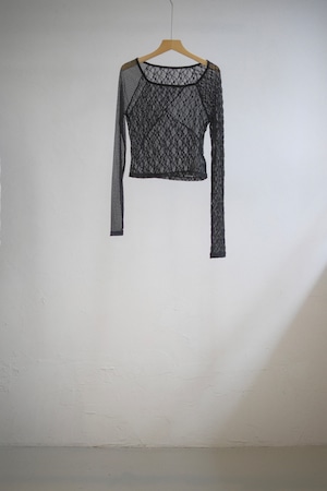 Patchwork Lace Top / BLACK