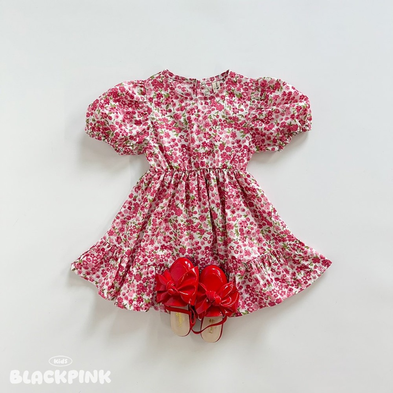 [BLACKPINK] Flora Puff Dress (2XL) / [블랙핑크] 플로라퍼프원피스 (2XL)