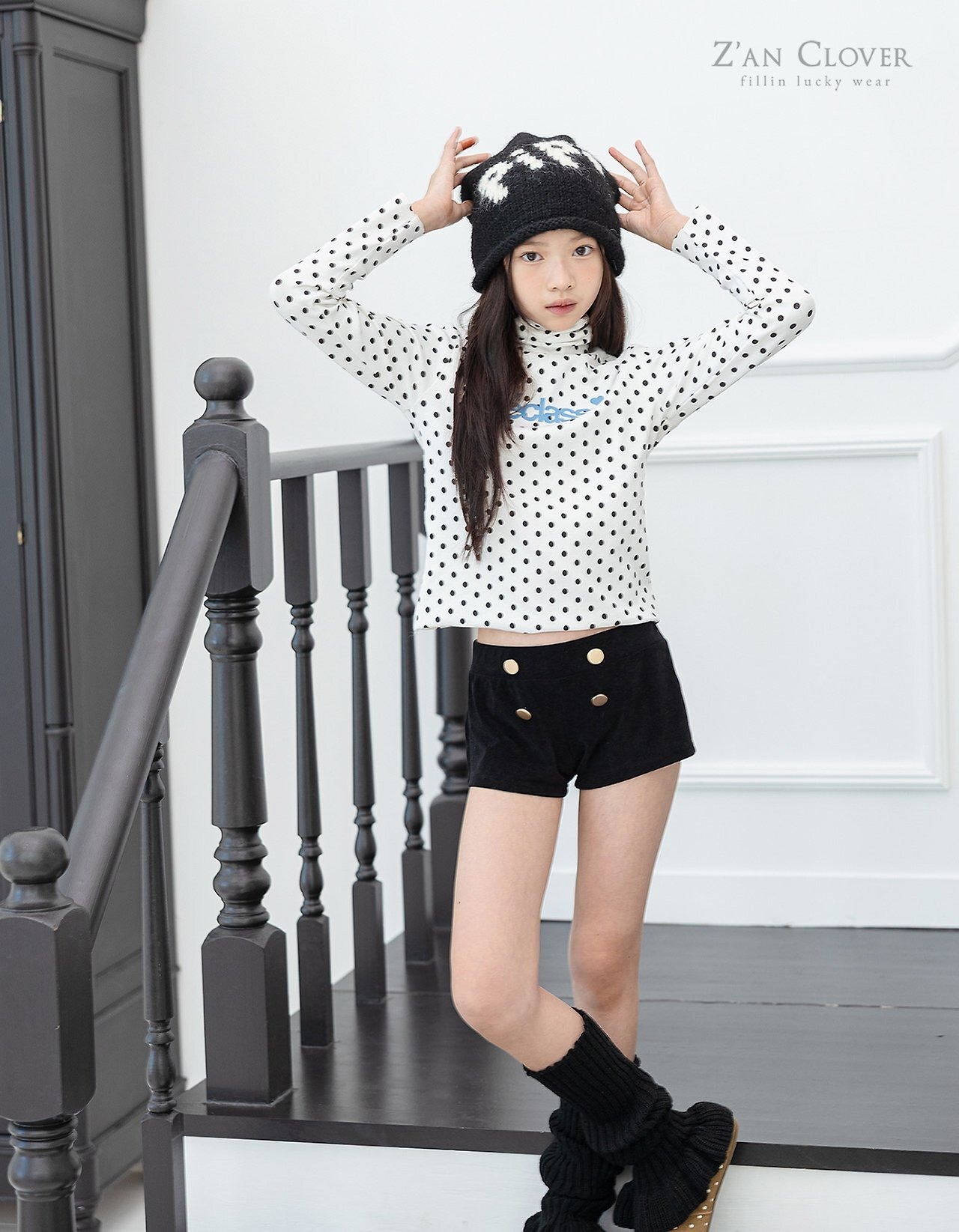 ZAN CLOVER［取寄］frill knit leg warmer 26winter