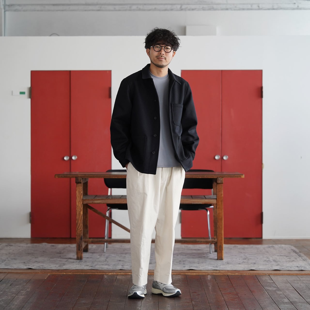 残りXLのみ】羽織るたび、品と好印象が宿る「尾州ウール メルトン