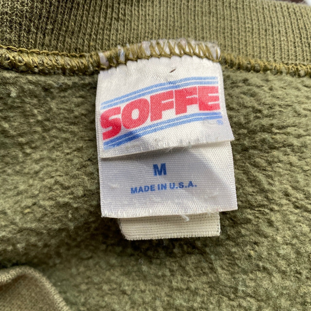 90年代 USA製 SOFFE USMC アメリカ海兵隊 ワンポイントロゴスウェット 