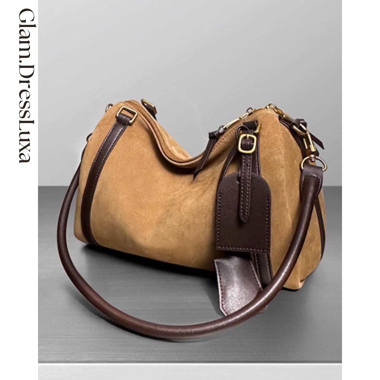 Belted Suede ミニボストン/2color_B76