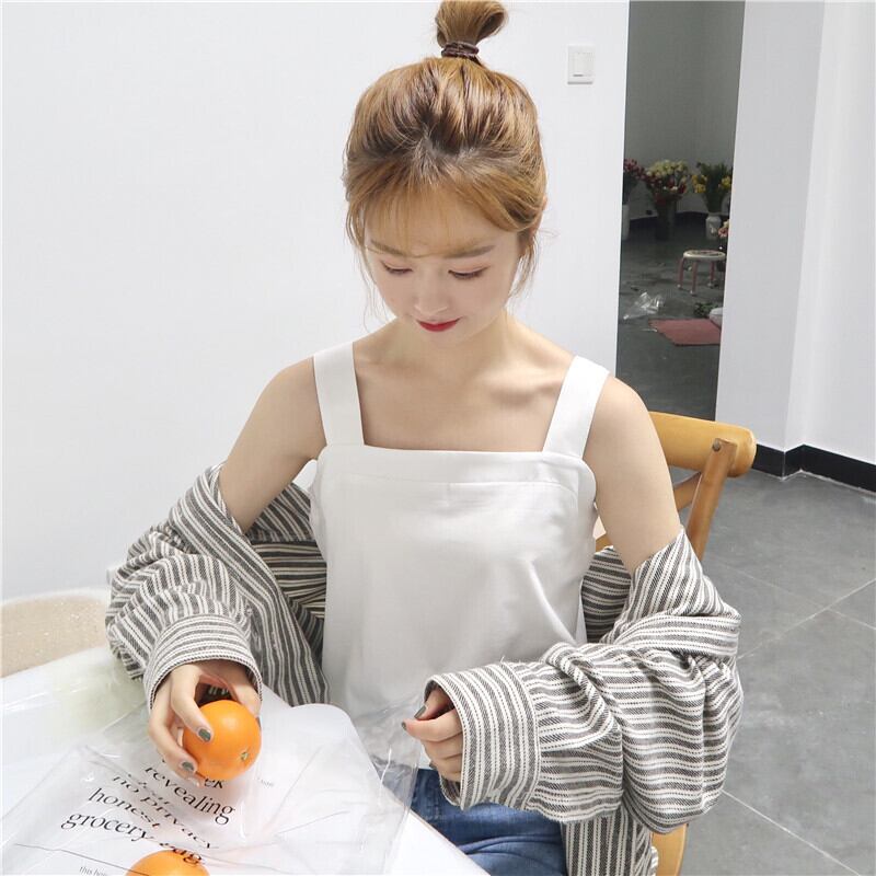 2020年夏の新しいバージョンのワイルドなノースリーブのトップショートパラグラフと小さな新鮮なキャミソールの女子学生 1号婦人83570732163