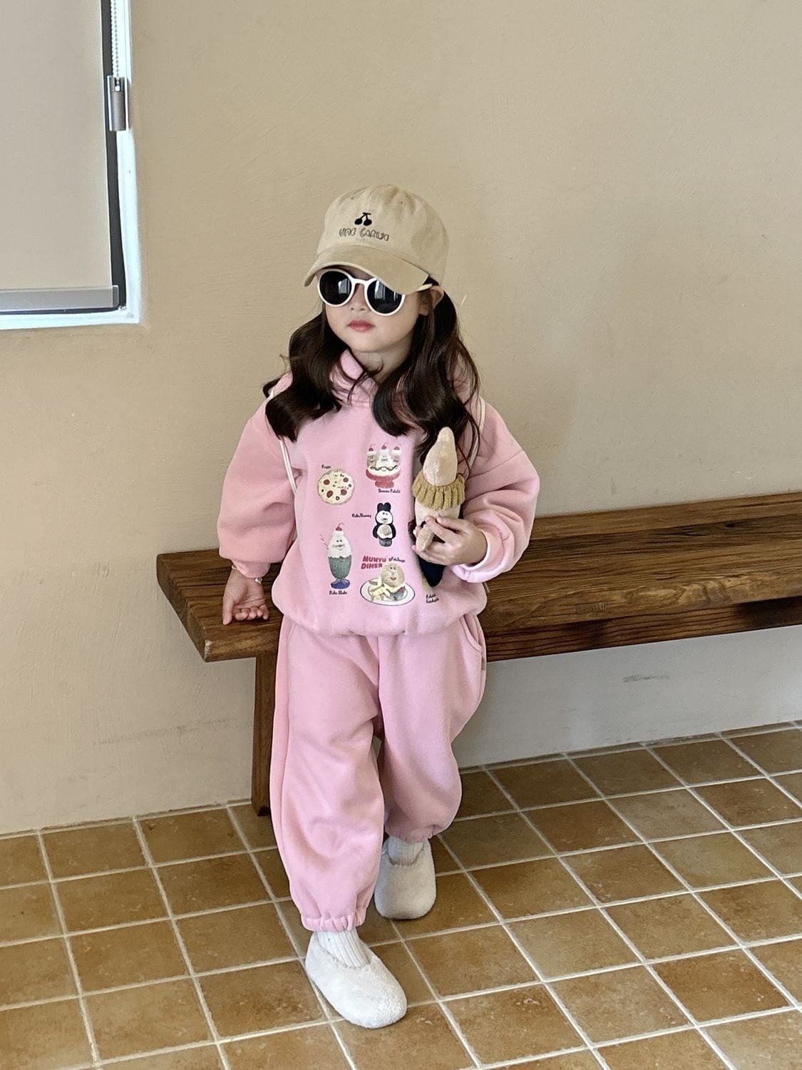 Saturday 90-150cm キッズセットアップ ピンクセットアップ 女の子子供